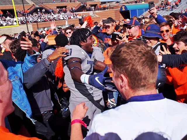 🔶🔹THIS IS WHAT VICTORY LOOKS LIKE🔹🔶 Still feeling the excitement from Saturday, can&rsquo;t wait to be back in the North Endzone for Illinois vs. Rutgers in 2 weeks!!!
