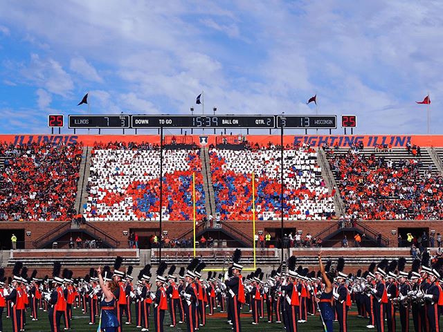 🔶🔹In case you missed last weekend&rsquo;s legendary Homecoming game, here&rsquo;s some of our halftime Card Stunts! 🔹🔶