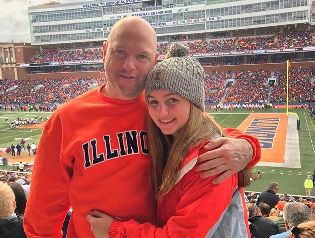 So excited to see all the Illini Dads in the stands this weekend! Tell &lsquo;em to bring a pot of their favorite chili recipe to our tailgate for the chance to win footballs signed by Lovie Smith!