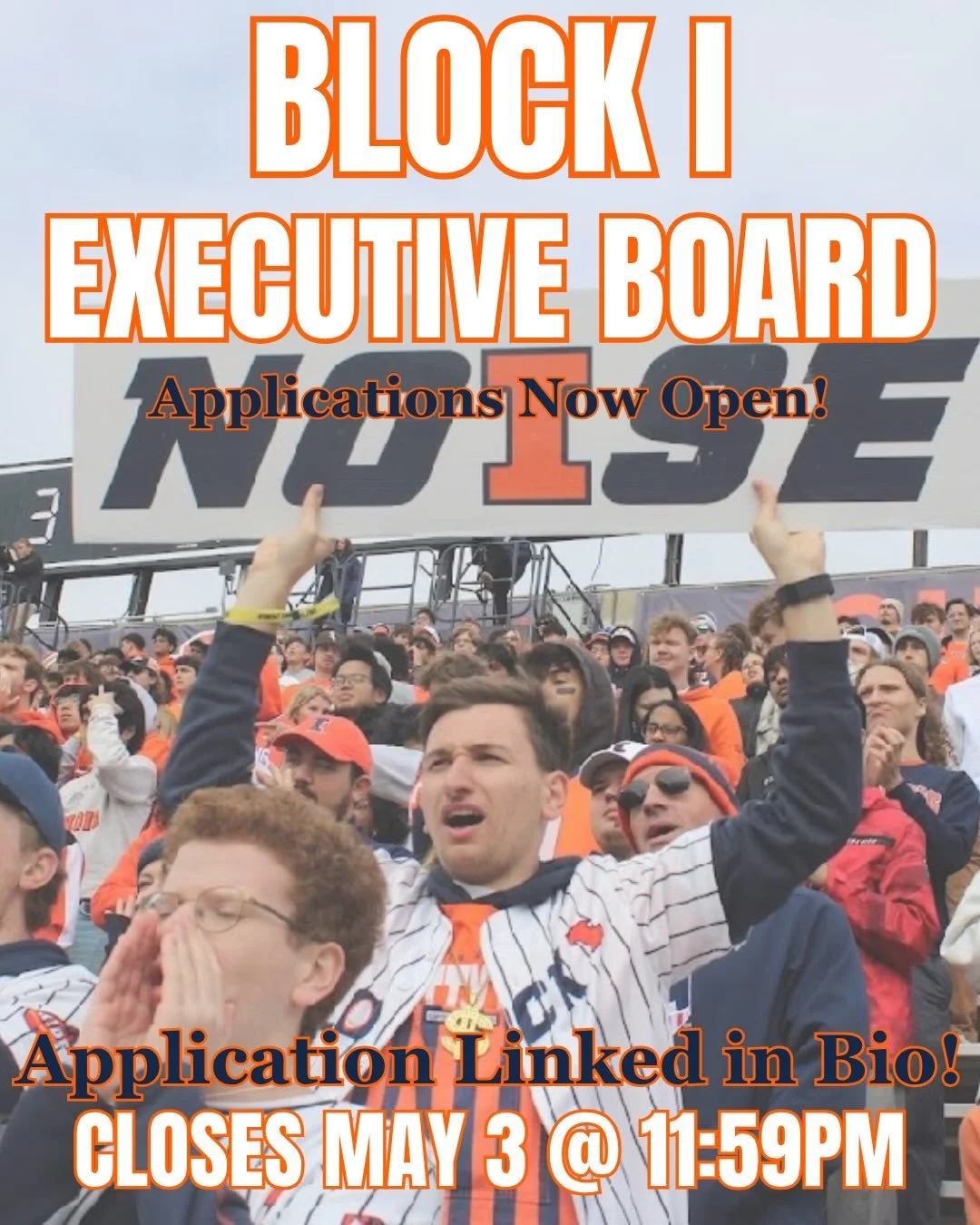 Block I executive board applications are NOW OPEN!! Applications close May 3rd @ 11:59pm. Link is in our bio!