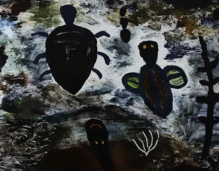 Todd McKie, Two Bugs and a Snake, 1988