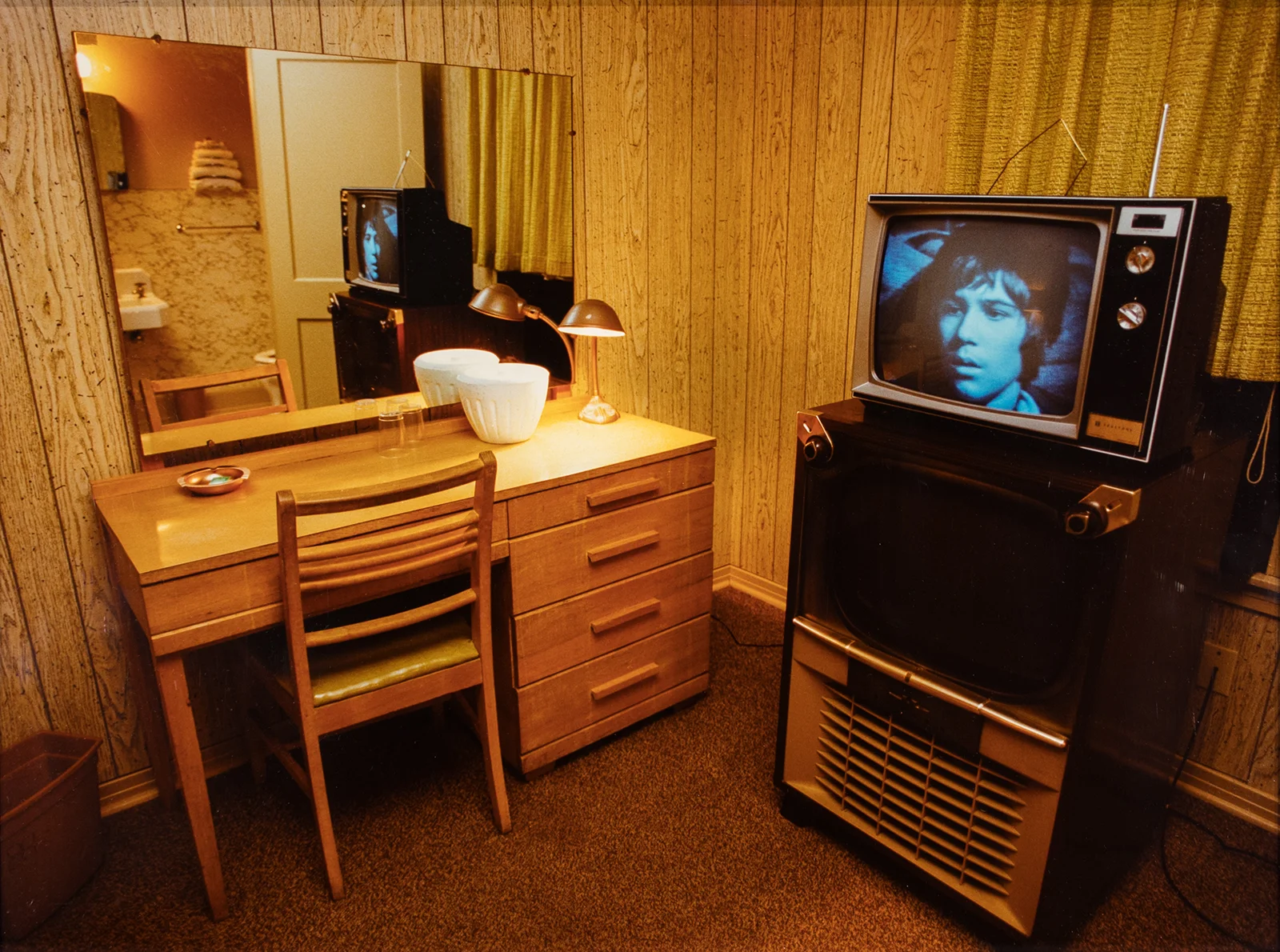 Shellburne Thurber, Motel Room with Two TVs, 1988