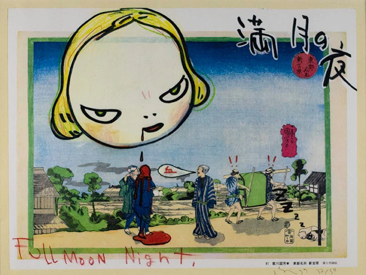 Yoshitomo Nara, Full Moon Night, 1999