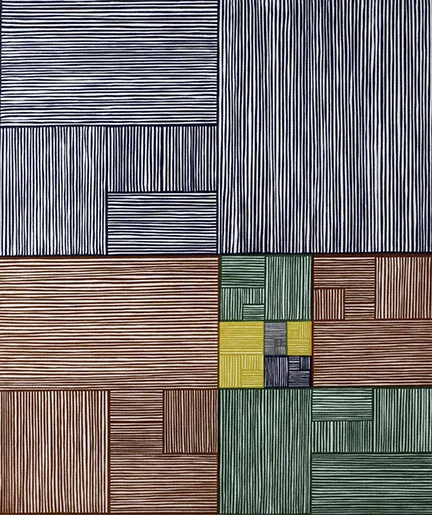 James Siena, Nine Constant Windows, 2002