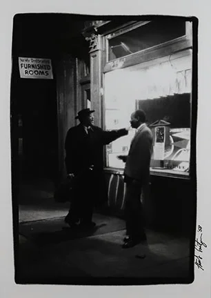 Herb Snitzer, Lester Young, Outside the Five Spot Jazz Club, The