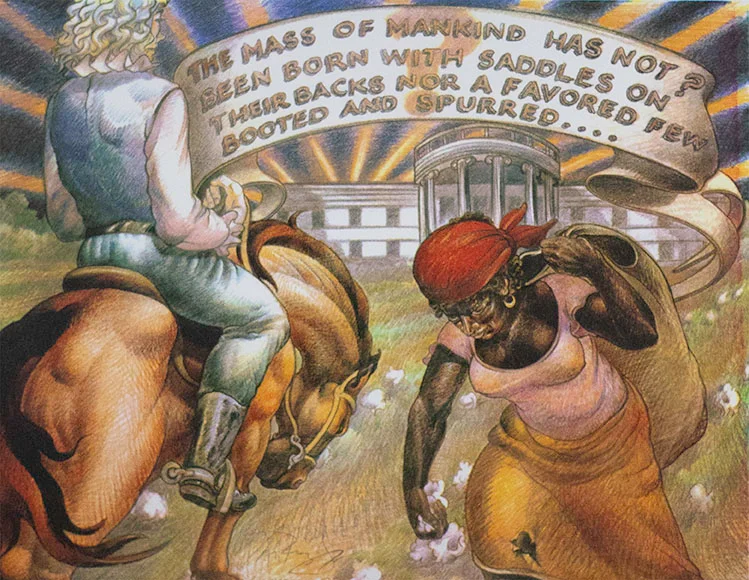 Luis Jimenez, The Mass of Mankind (Thomas Jefferson Quote), 1992