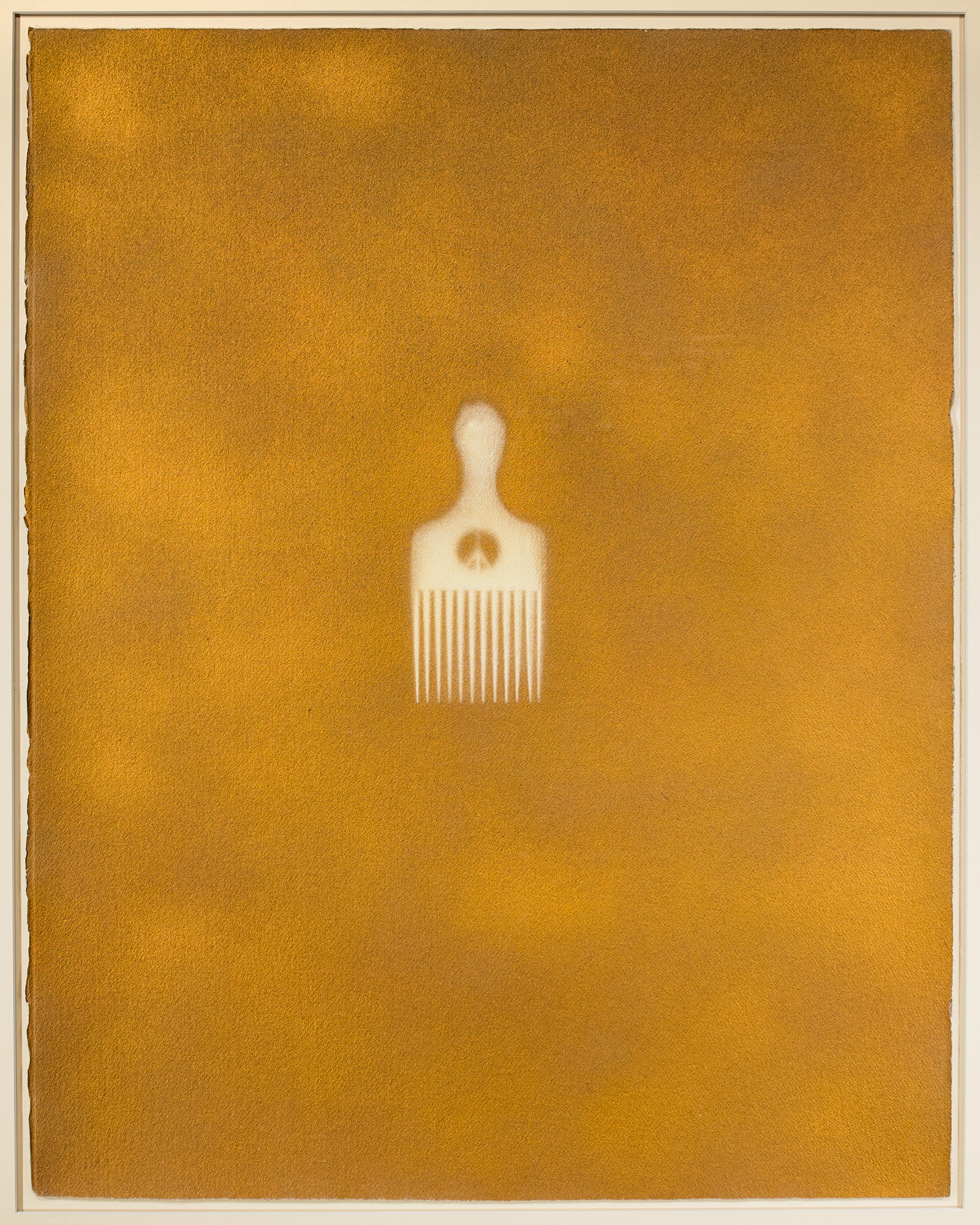 Rashid Johnson, Untitled (Afro Pick 3, peace), 2003