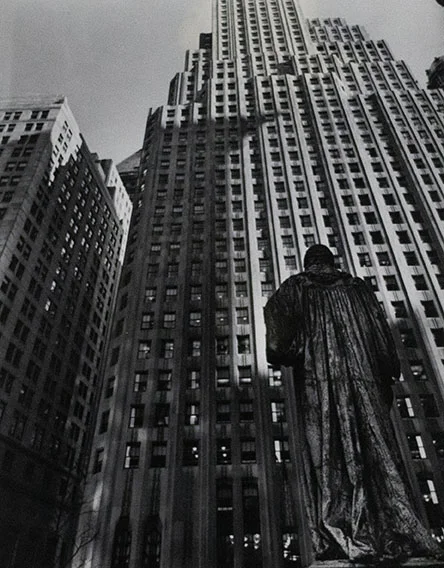 Berenice Abbott, John Watts Statue, New York, 1938