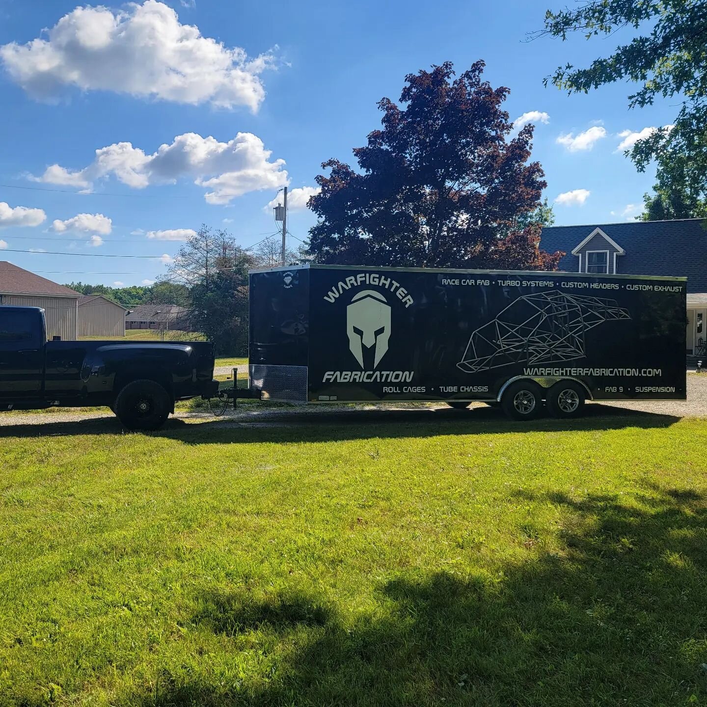 Got the trailer wrapped.