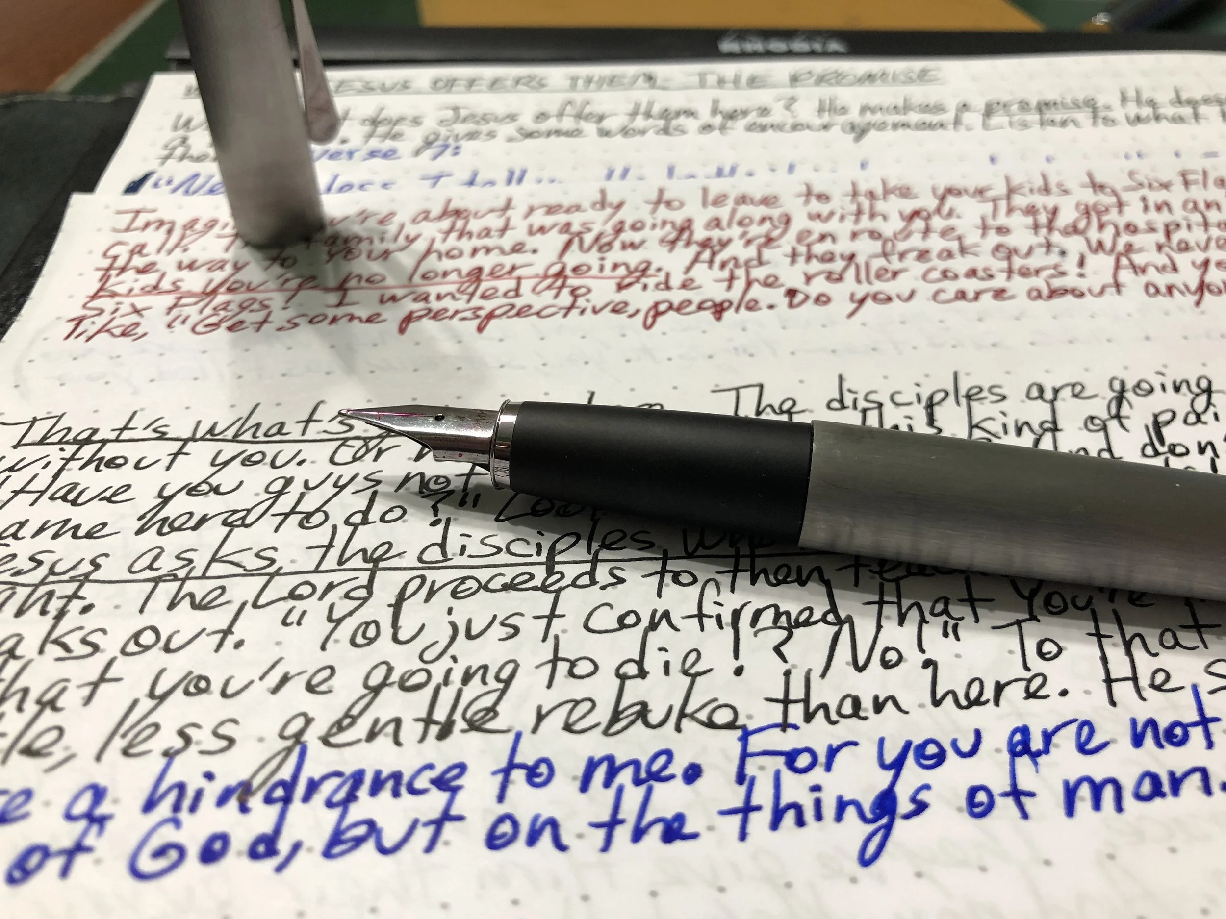More Thoughts About Handwriting My Sermons