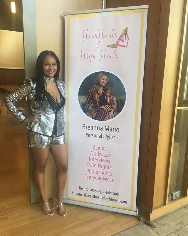 Happy Client! ☺️👏🏾@heartbeatsxhighheels fashion show was a success ! I am so grateful for the opportunity to design the items for the show and overall brand! Check her out y&rsquo;all and show some love ! ❤️❤️