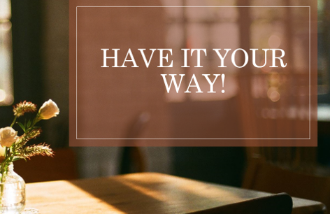 Have it your way! Can design thinking help improve the restaurant customer experience?  