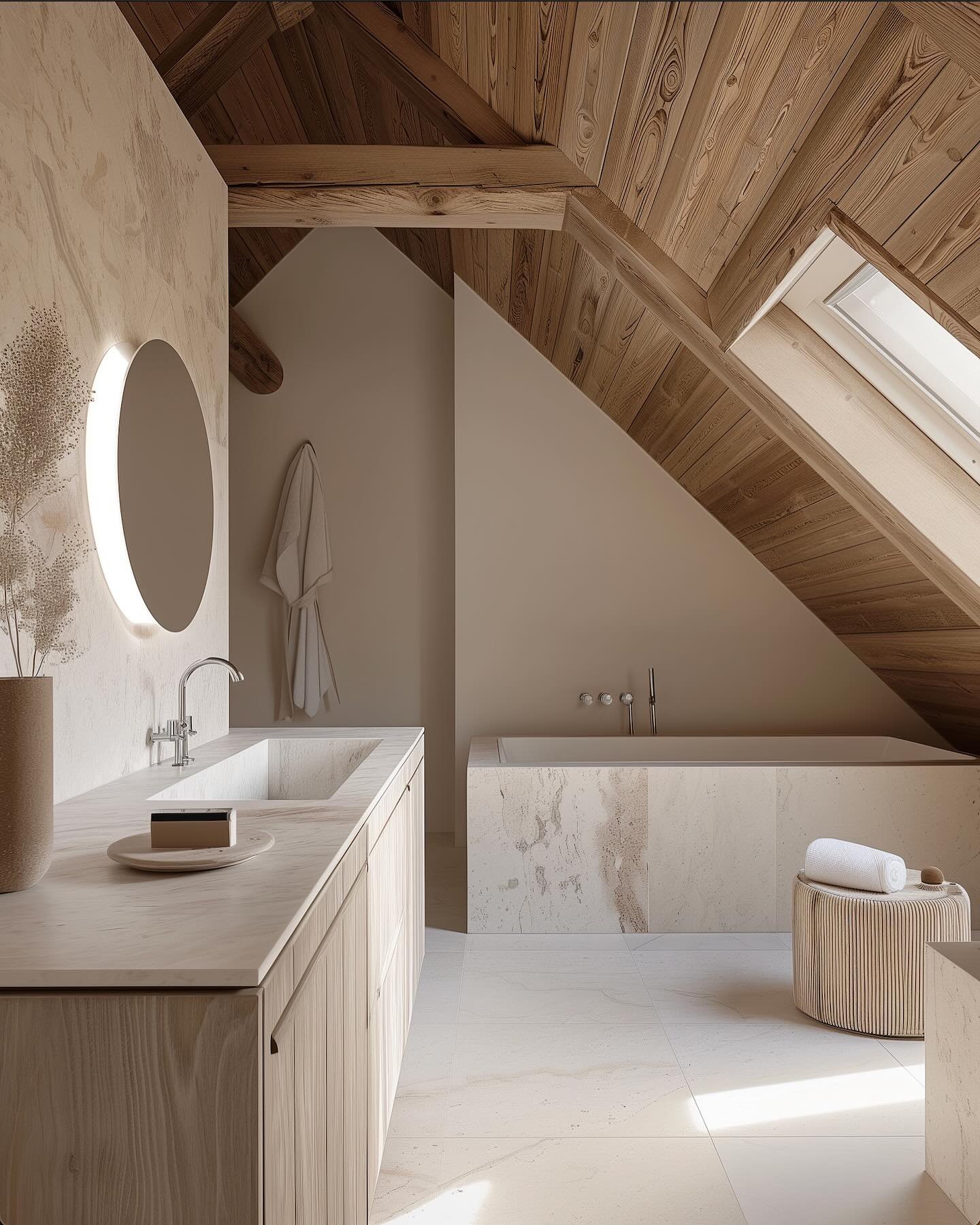 Attic Retreat✨
Designed by @danokellystudio
#InteriorDesign 
#InteriorDesigner 

DM or click the link in my bio to start your design journey with Dan O&rsquo;Kelly Studio!

#バスルーム
#インテリアデザイン 
#リビングルーム 
#ホームデコレーション
#日本のインテリア 
#デザインのインスピレーション 
#Bathroo