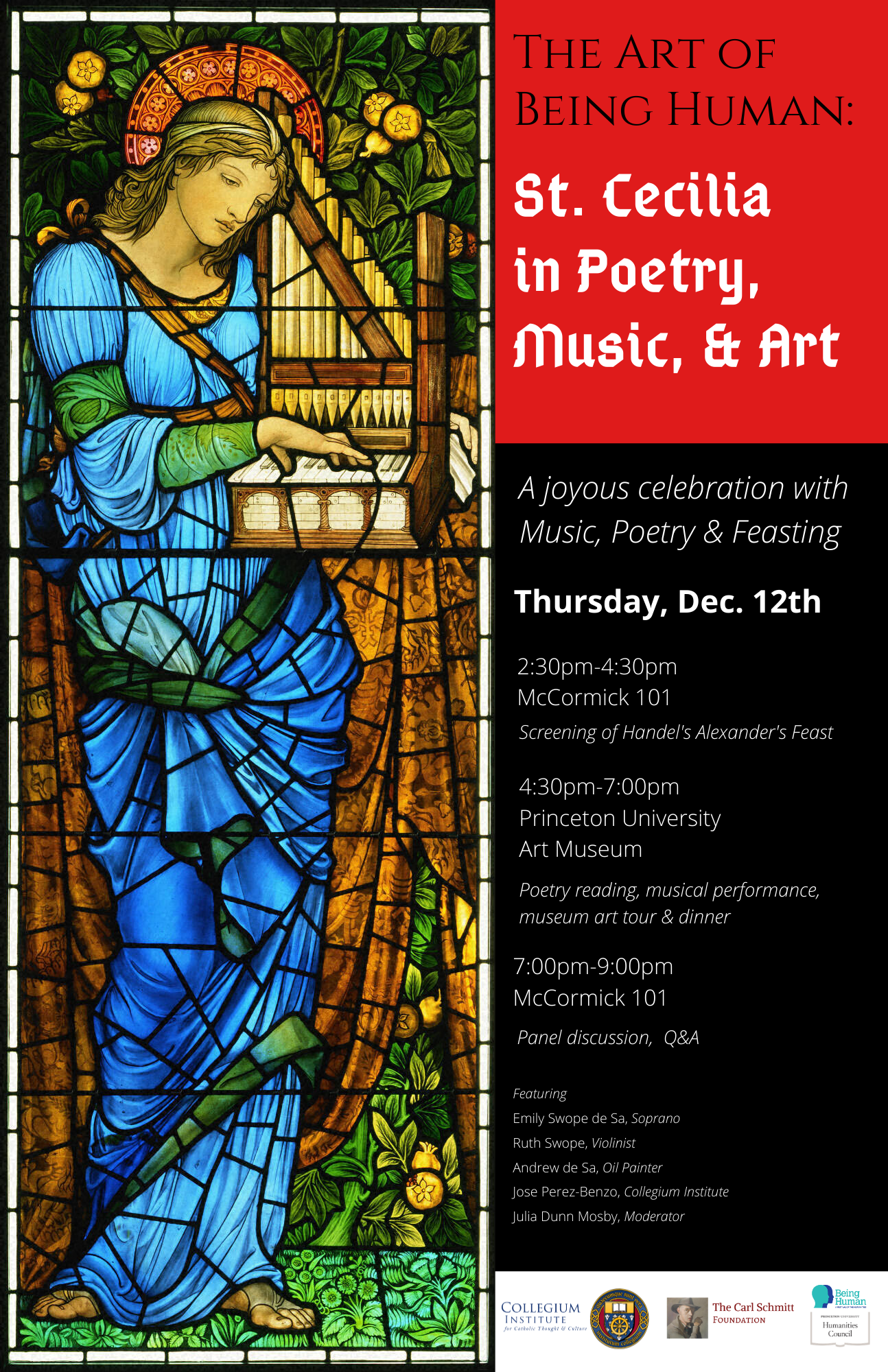 The Art of Being Human: St. Cecilia in Poetry, Music & Art — Carl ...