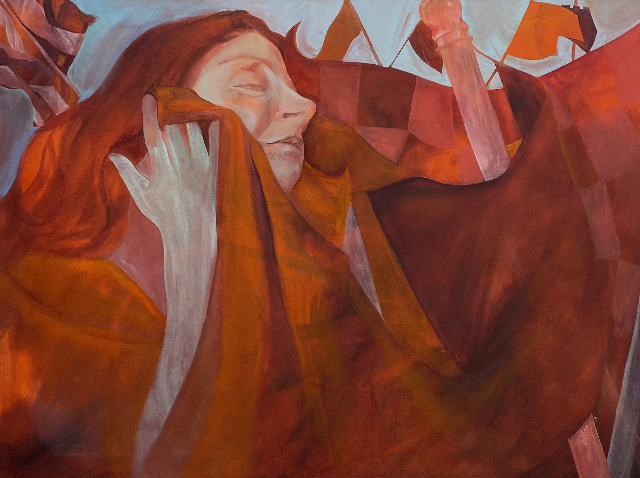 caressed by red flags 120 x 90cm, oil on canvas.jpg