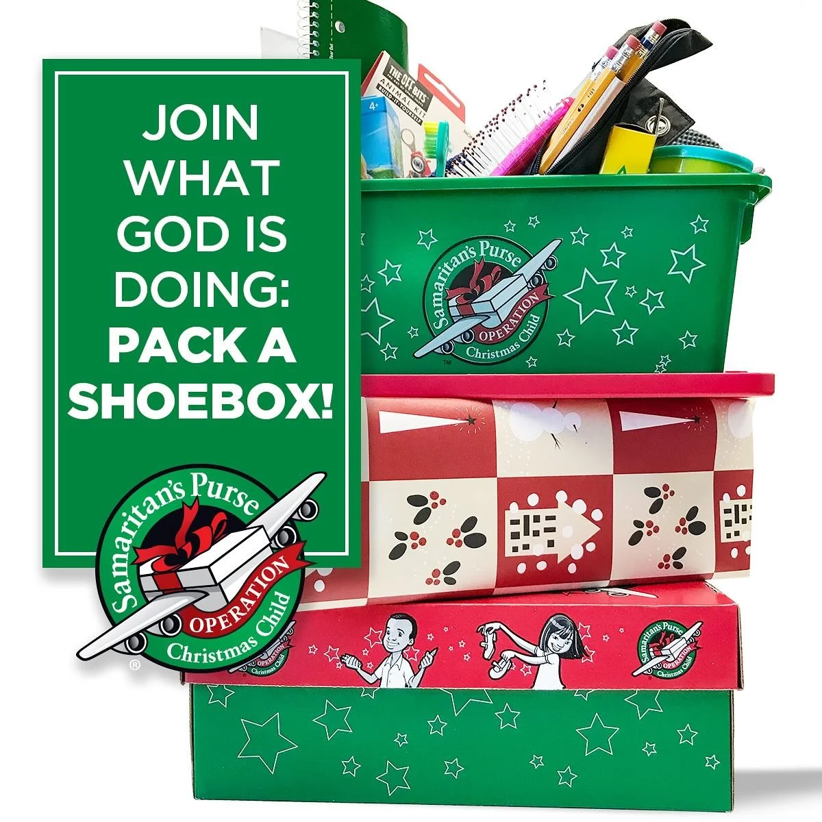 It&rsquo;s time to pack your Operation Christmas Child box 🎁

Check out their guidelines for what to buy for your box! You can find the link in our story today or on our page. 

Thank you for helping us bring the hope &amp; good news of Jesus to kid