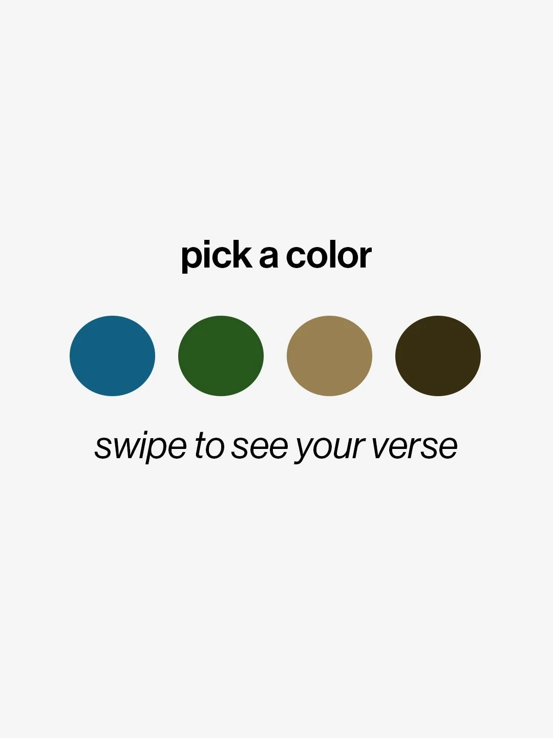 Which color did you pick?! Swipe to see your verse 👉

Sundays
9:00 + 10:30
The Palms Theatres