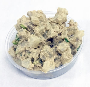 Boiled turnips and scallions in a roasted sunflower seed cream.