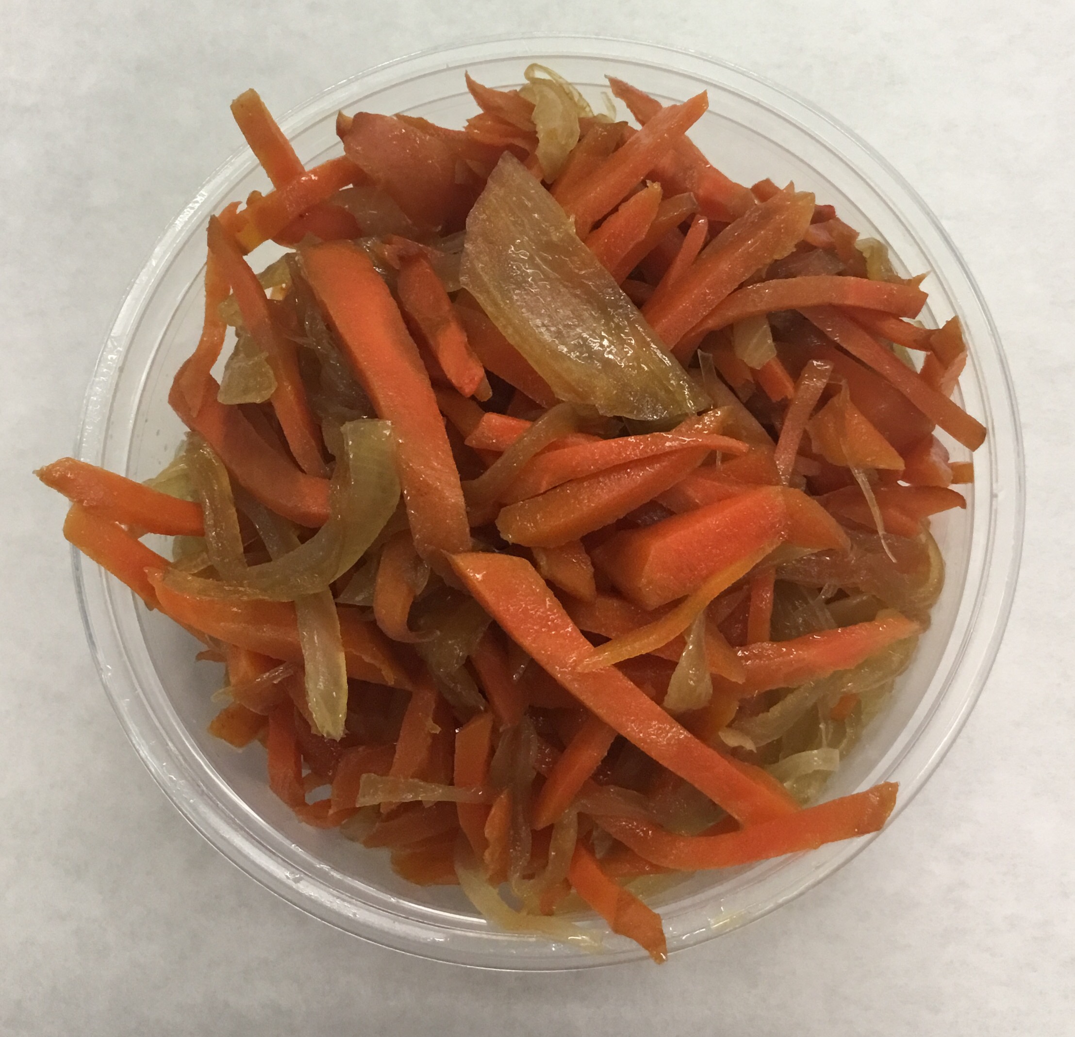 Carrot and onion kinpira.