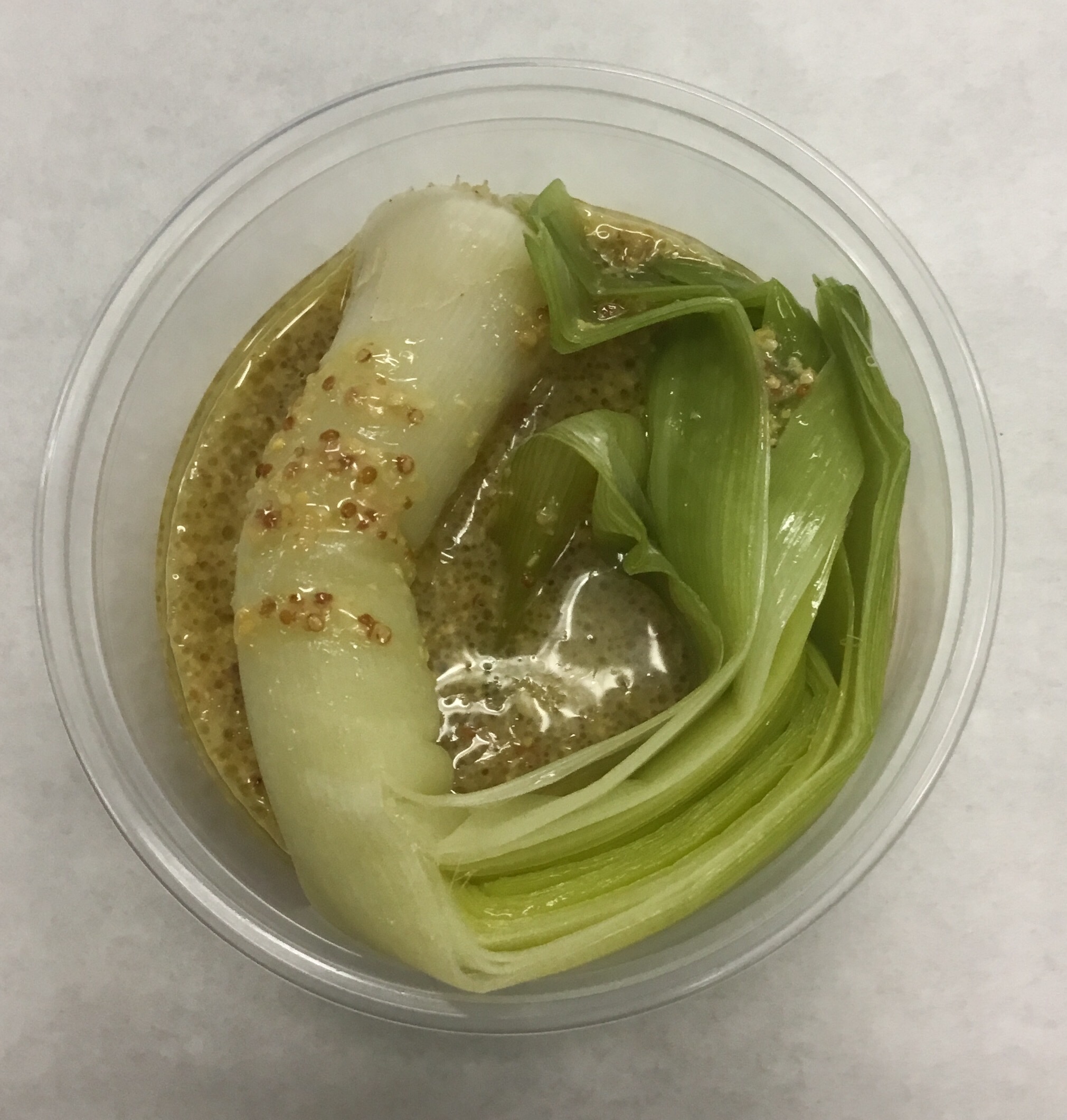 Leek vinaigrette.