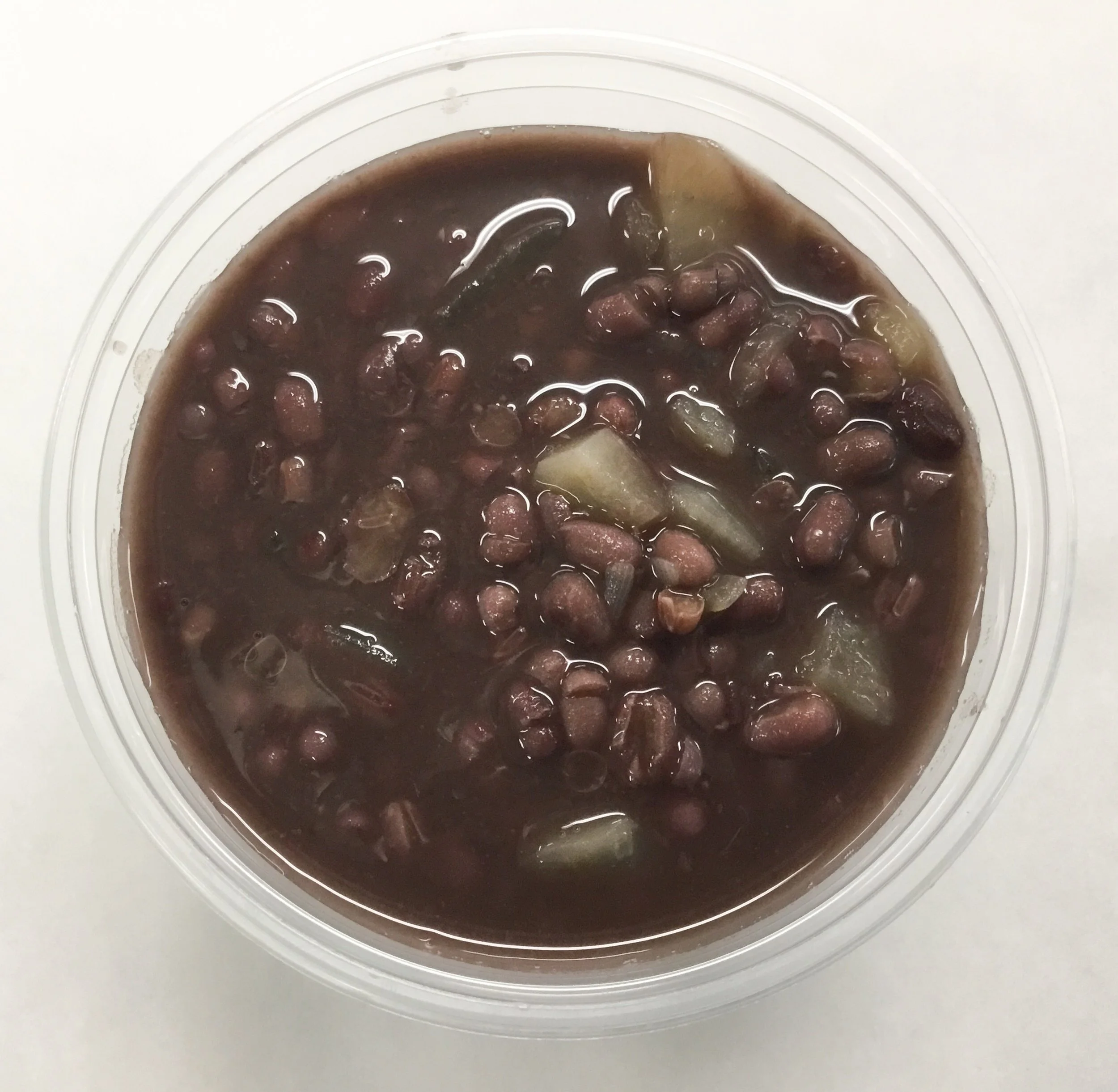 Adzuki bean soup with onion, daikon radish and tamari.