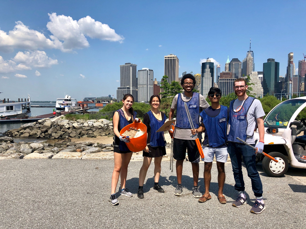 The 2019 Summer Associates (pictured above) took part in an optional Brooklyn Bridge Park conservancy coastal cleanup. They picked up 396 pieces of trash in just 1 hour!