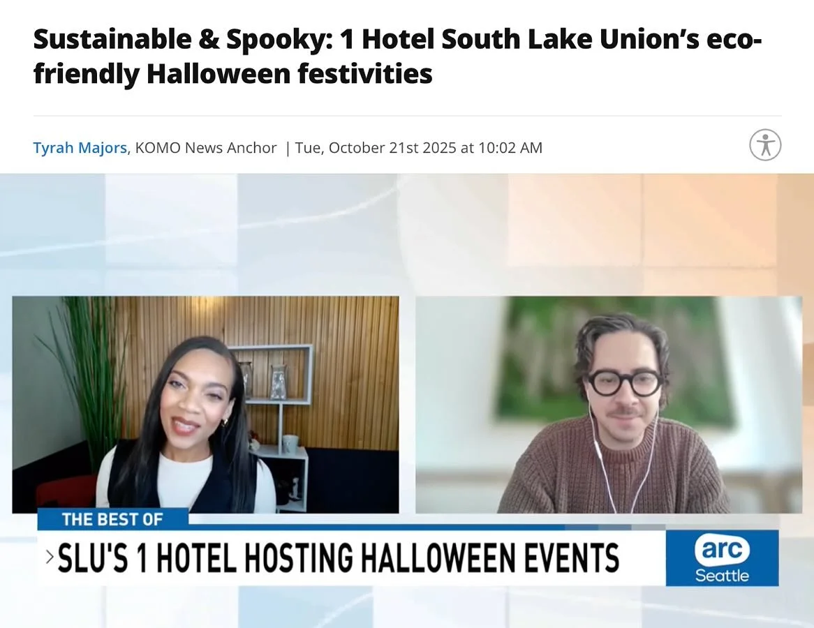 Huge thanks to @tyrahmajors and the entire @arcseattlecw team for having @1hotel.seattle on a segment earlier this week! 

Senior marketing manager for the hotel, James Bell, talked all upcoming Halloween events they&rsquo;re hosting, as well as what