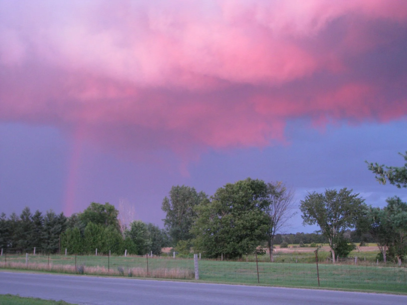 late afternoon storm colours