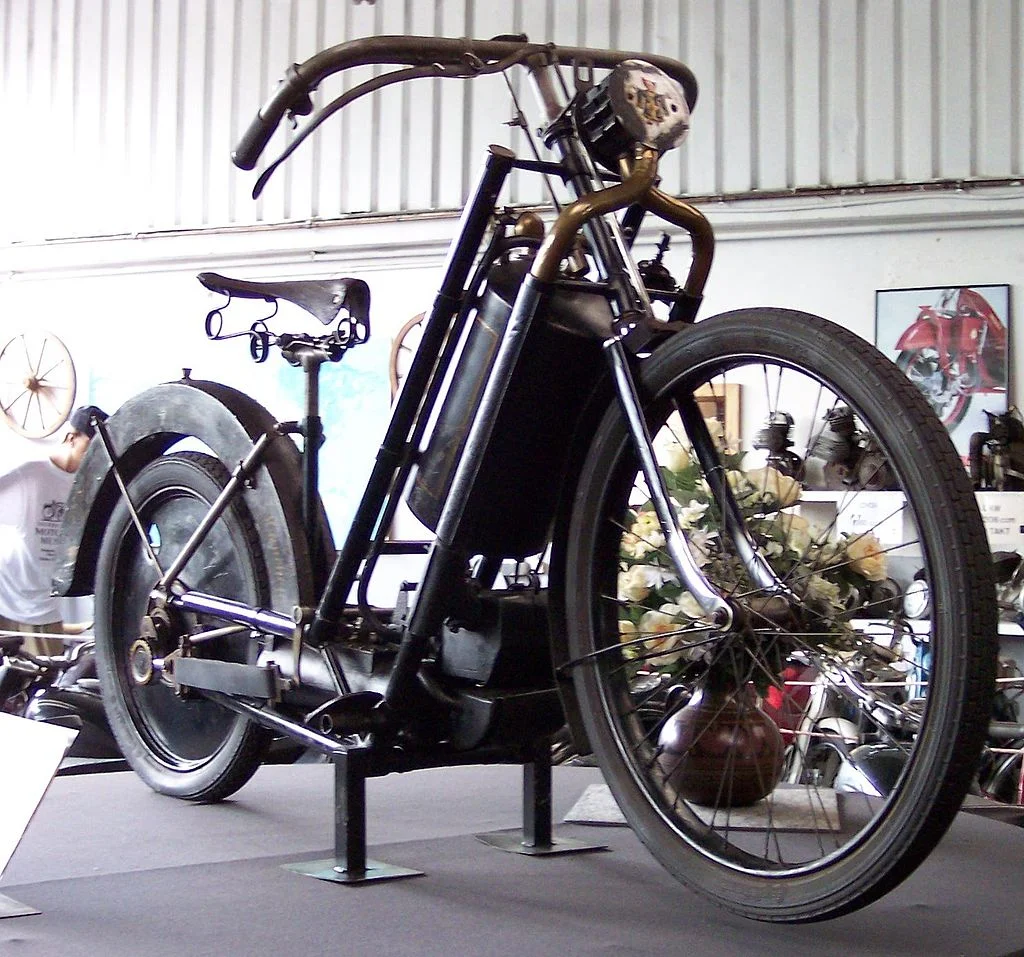 Yet another pair of Germans, Hildebrand and Wolfmuller, produced the first commercially-viable motorcycle in 1894. They also coined the term ‘motorrad’ which means ‘motorcycle’ in German.