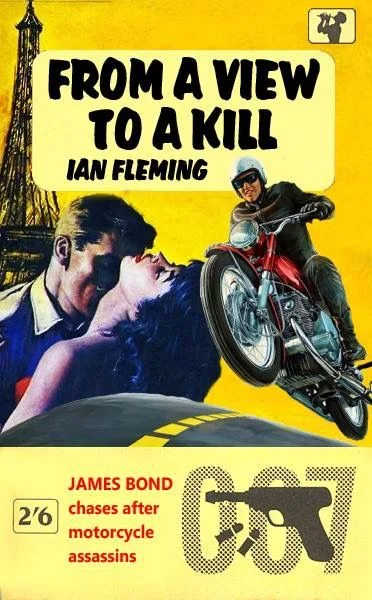 Spy novelist Ian Fleming worked in the British Naval Intelligence Division during WWII. He was involved in the creation and oversight of 30 Assault Unit – an elite commando group. The plot of A View to a Kill is fairly similar to some of the things that the commandos of 30 Assault Unit actually did.
