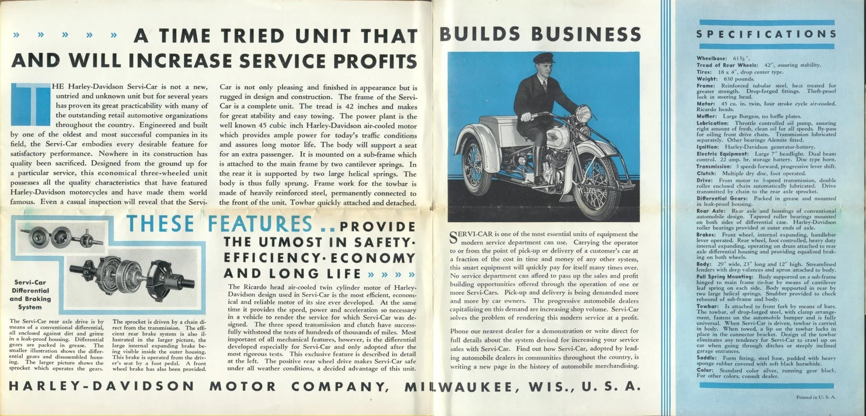 Back in the 1930s, quite a few garages offered to pick up and drop off customers’ cars. (Imagine that, eh? Customer service!)