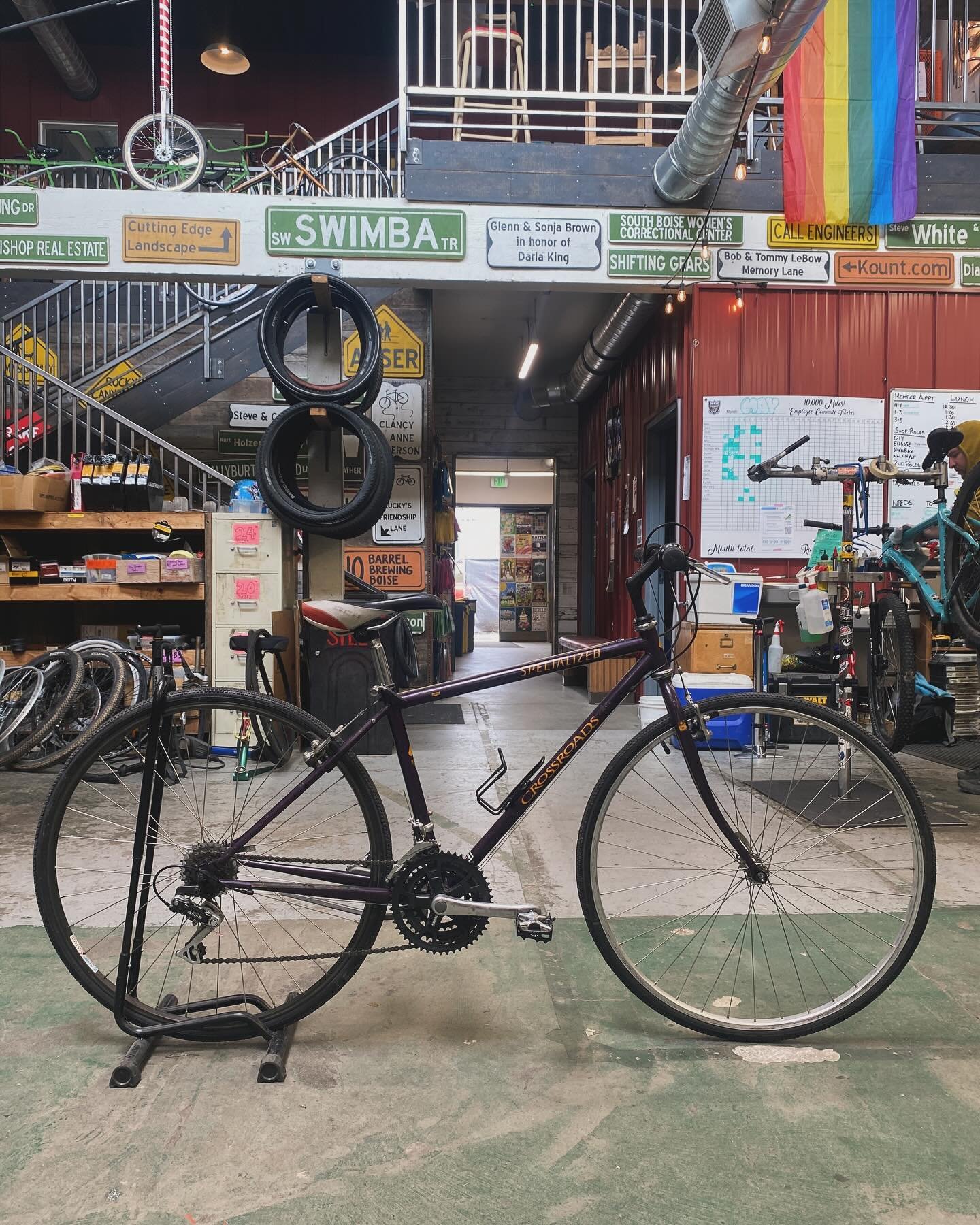 Yoooo! New batch of refurbished bikes. Make a TRIP down to the store and accidentally buy one of these! (Get it? See our newest reel, and share it too!)

For Bike of the Week, we have this awesome Specialized Crossroads, priced at $300. It is a 43 cm