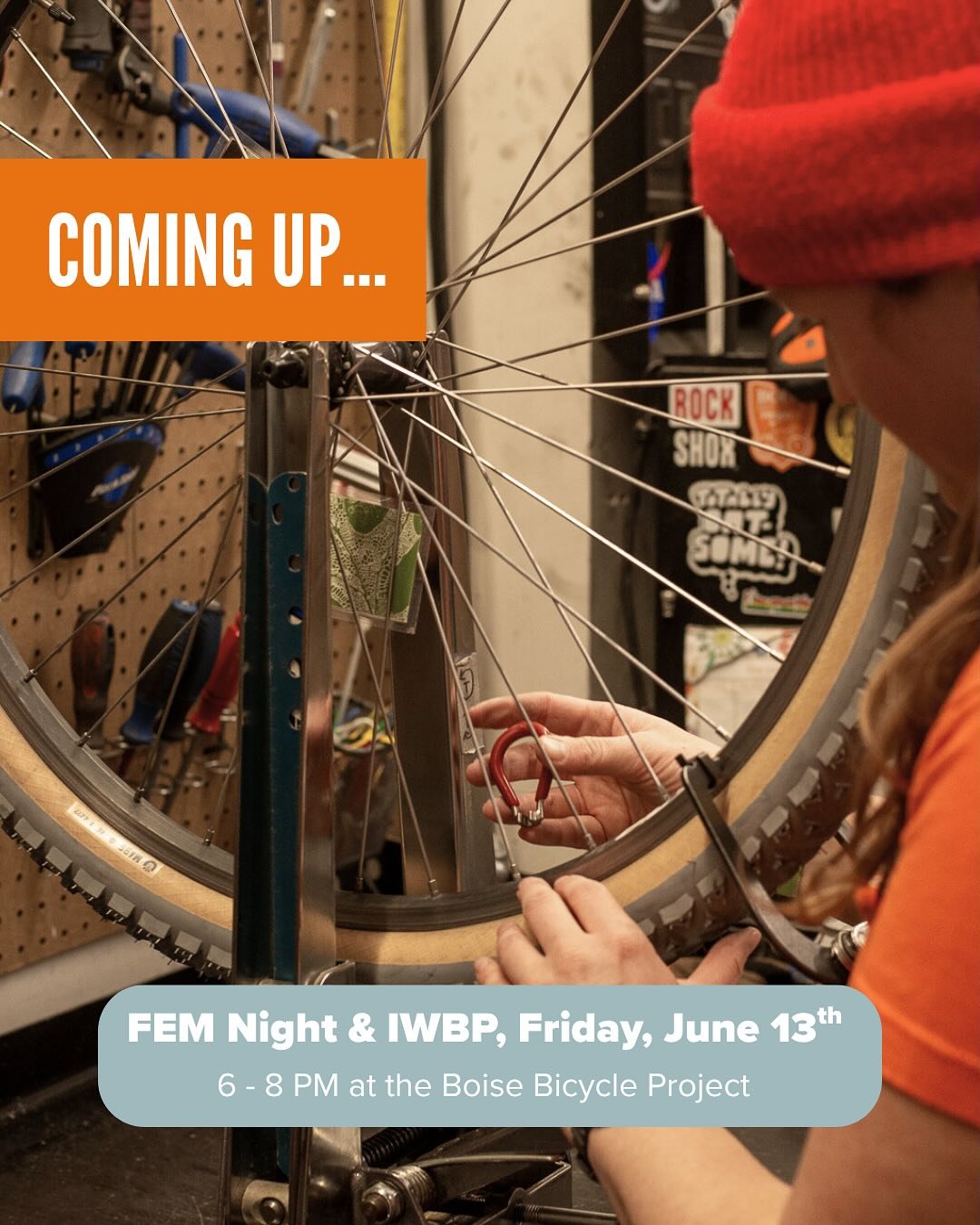 Check out what&rsquo;s happening this week and next! Sign up for events + get the full scoop at the link in bio or boisebicycleproject.org/calendar.

✨ FEM Night x Idaho Womens Bikepacking Emergency Repair Clinic Friday, June 13 |  6&ndash;8PM |  BBP