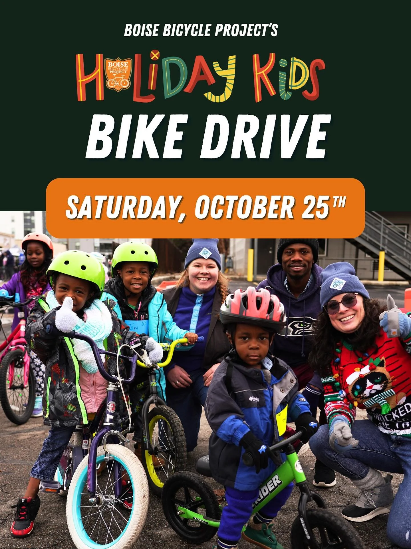 Fall means we&rsquo;re starting to turn our wheels to prep for the annual Holiday Kids Bike Giveaway - this year on December 13th! Will you donate a kids bike to turn a child&rsquo;s dream bike drawing into their dream come true?

Boise Bicycle Proje