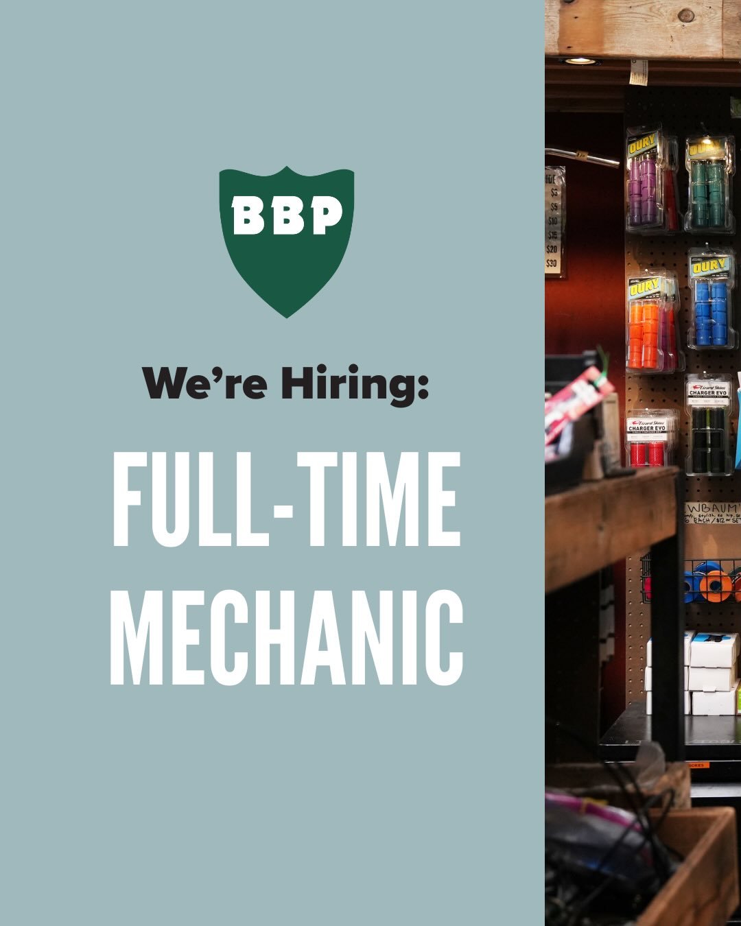 We&rsquo;re now hiring a full-time mechanic at BBP! This person will refurbish bicycles, process bicycle components, and work with customers on bike repairs in the BBP shop!

You can learn more or apply at boisebicycleproject.org/about/careers