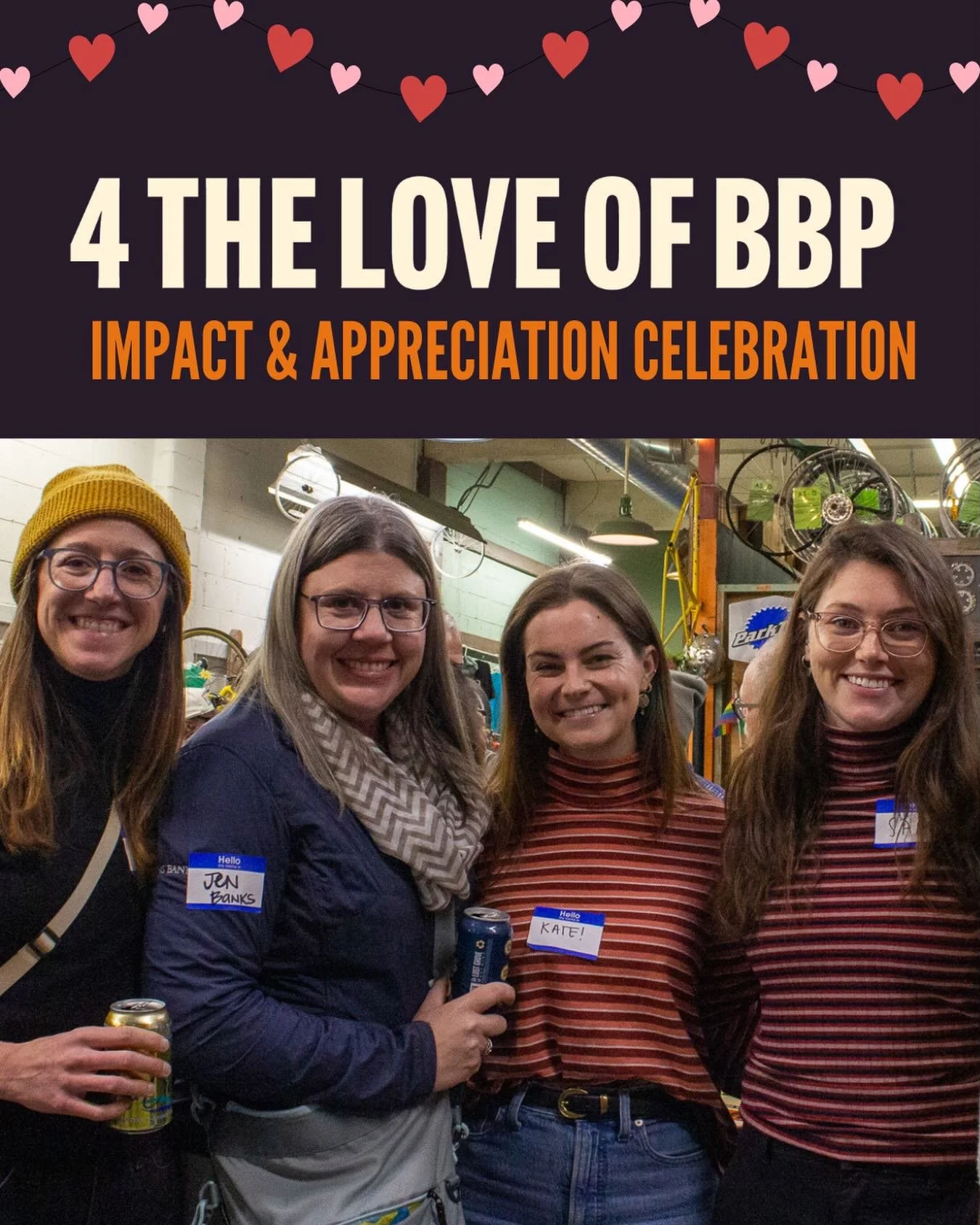 You&rsquo;re invited to celebrate with us as we recognize the incredible members, volunteers, donors, and supporters who made a difference at the Boise Bicycle Project in 2025! Let&rsquo;s raise a glass to our shared impact.

On February 10th at BBP 