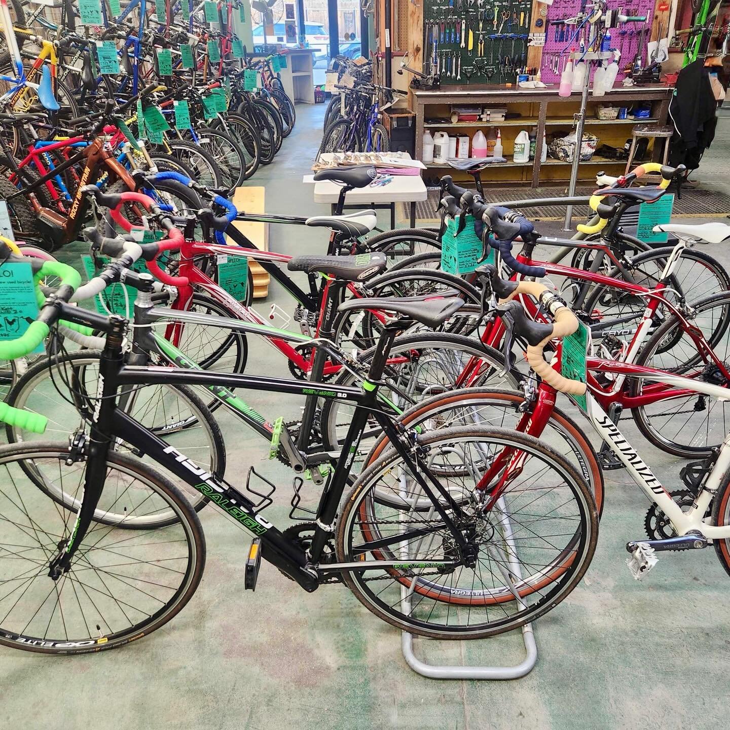 Over the past few weeks, we&rsquo;ve been getting major requests for road bikes! Well, we&rsquo;ve listened to you, and our shop wizards have cooked up a sweet selection of road bikes! All are fully refurbished, and have the BBP badge of approval.

C