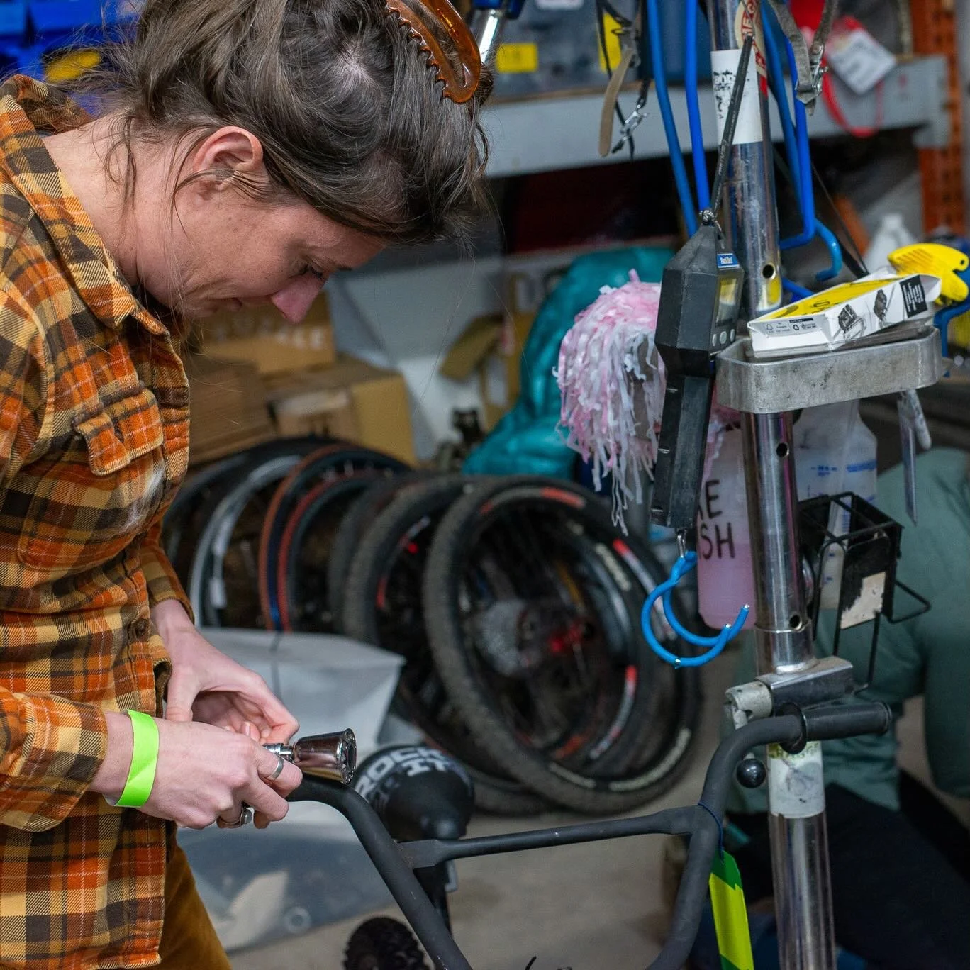 Join us at FEM Night this Friday, April 3rd, from 6 - 8 PM at BBP!

FEM Night at BBP is a welcoming, community-centered space for women, trans, nonbinary, and gender-expansive folks to connect through cycling and bike repair. Whether you&rsquo;re new