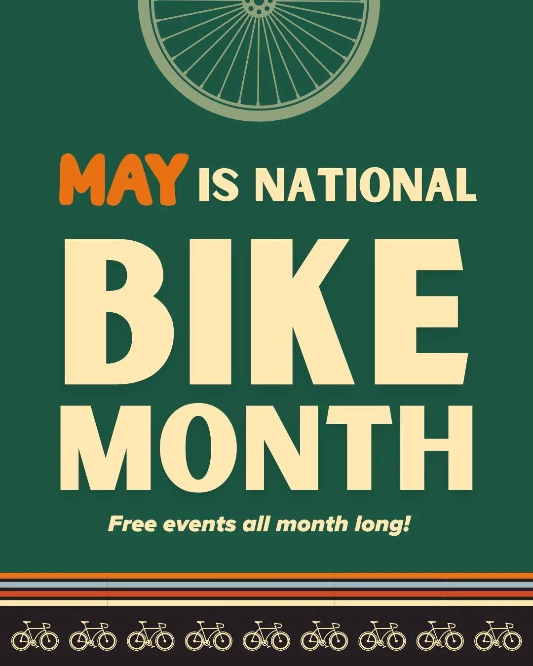 April is flying by, and National Bike Month is almost here!

Starting May 1st, we&rsquo;ll be joining a coast-to-coast celebration of bikes, safer streets, and stronger communities during National Bike Month. We hope you&rsquo;ll join us during one o
