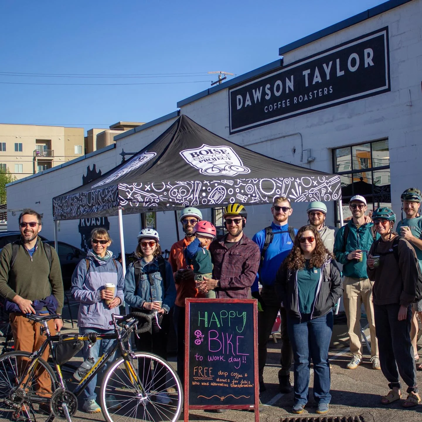Happy National Bike to Work Day!

Thank you everyone who rode over this morning and enjoyed up cup of brew. We had over 60 folks throughout the morning!

Tonight we&rsquo;ll be at Lost Grove Brewing from 4-6 enjoying a bevy. Come by and say hi on you