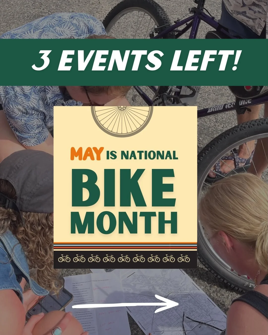 WOWZA! Just like that, May is already almost behind us. We can&rsquo;t believe it either! We hope you&rsquo;ve been enjoying National Bike Month! 

It&rsquo;s not over yet&hellip; we still have three events left before we close out!

➡️ Sustainable G