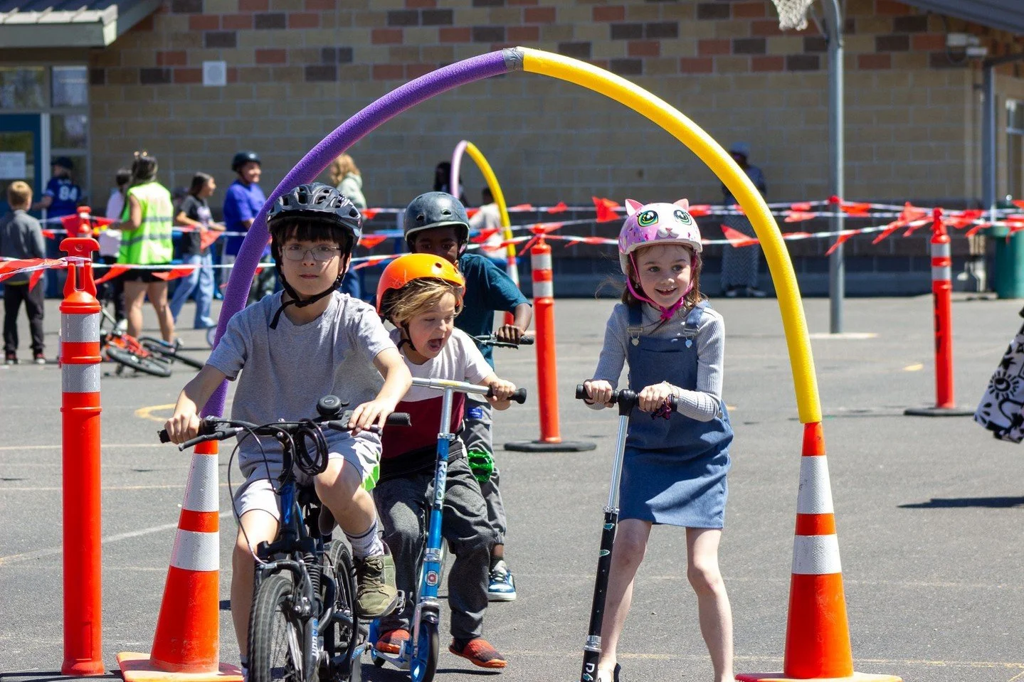 We're hosting a FREE youth BASH (bicycle and safety hour) at Grace Jordan Elementary School this Saturday, June 13th, from 10 - 11:30 AM! 

Open to all kids ages 4 - 11 (not just Grace Jordan students!). Come and practice safe riding skills in a pop-