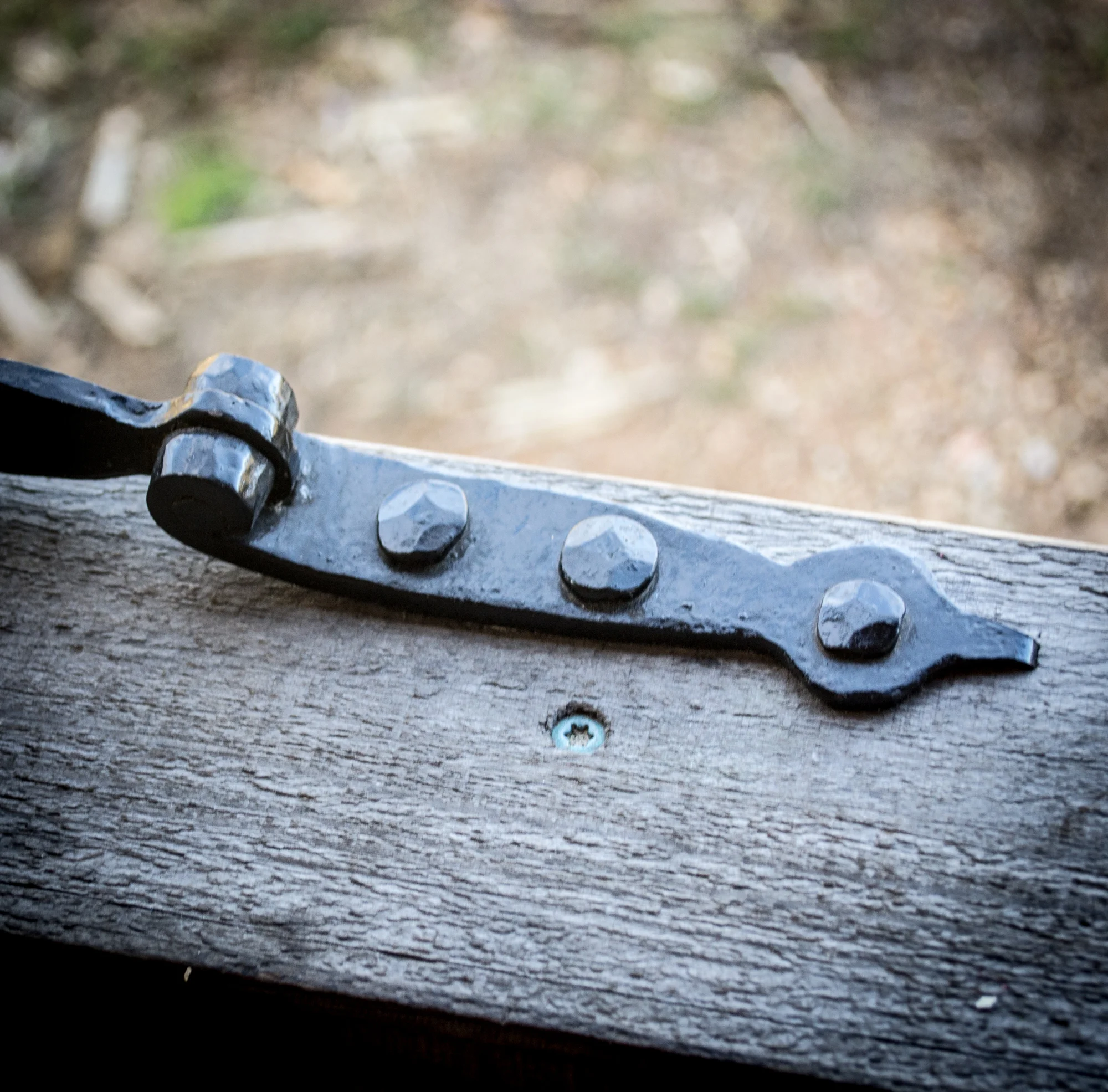 Making the nails for mounting the hardware was a huge challenge to Jordan’s beginner skills at the time- he had to discard several failed nails for every successful one. He’s come a long way since then!