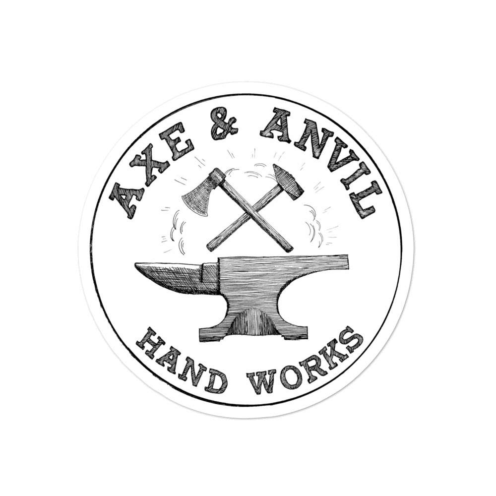 Axe and Anvil Vinyl Sticker - Out of Stock