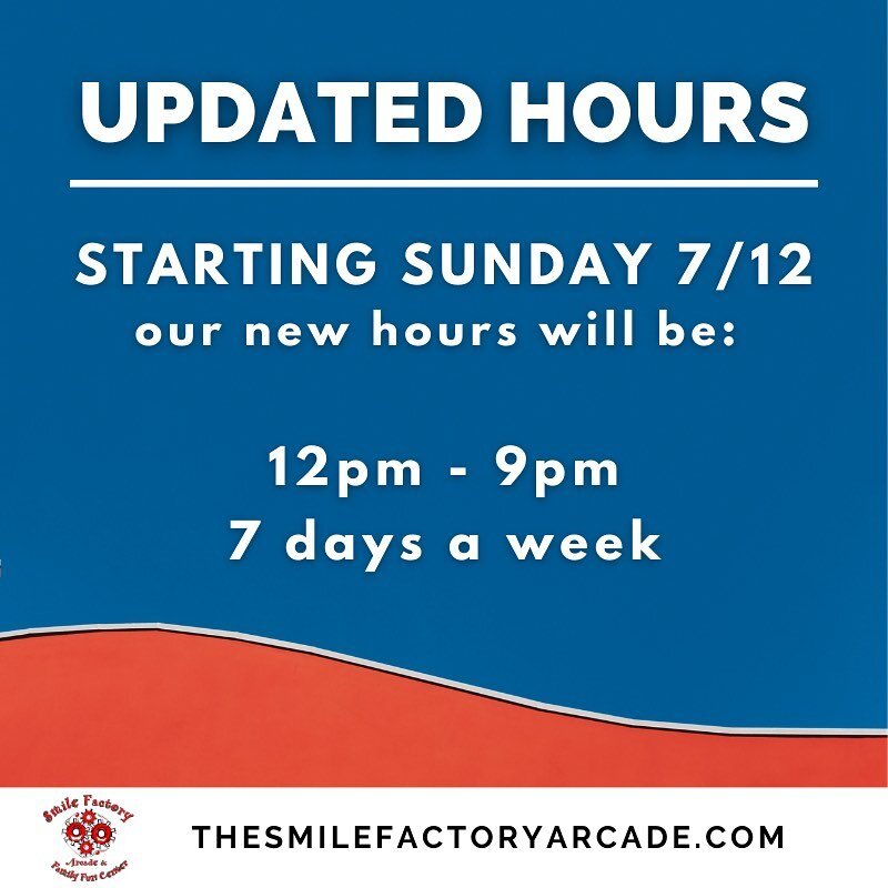 Due to unforeseen circumstances, our hours will be changing until further notice.