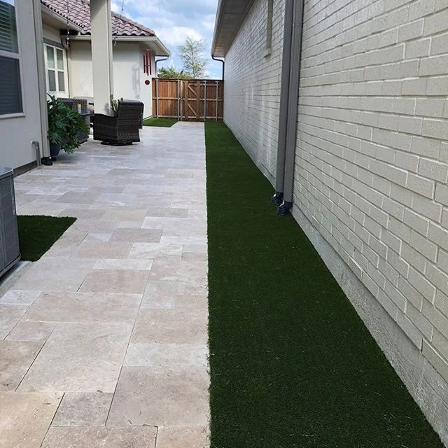 A little green can go a long way. #artificialturf #backyardgrass #foreverlawntexas