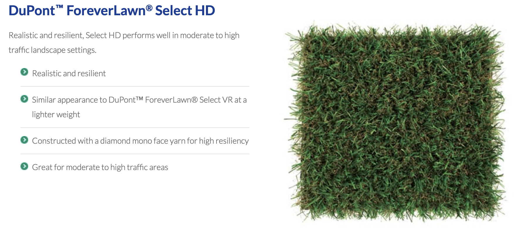 DuPont™ ForeverLawn®&nbsp;Select HD