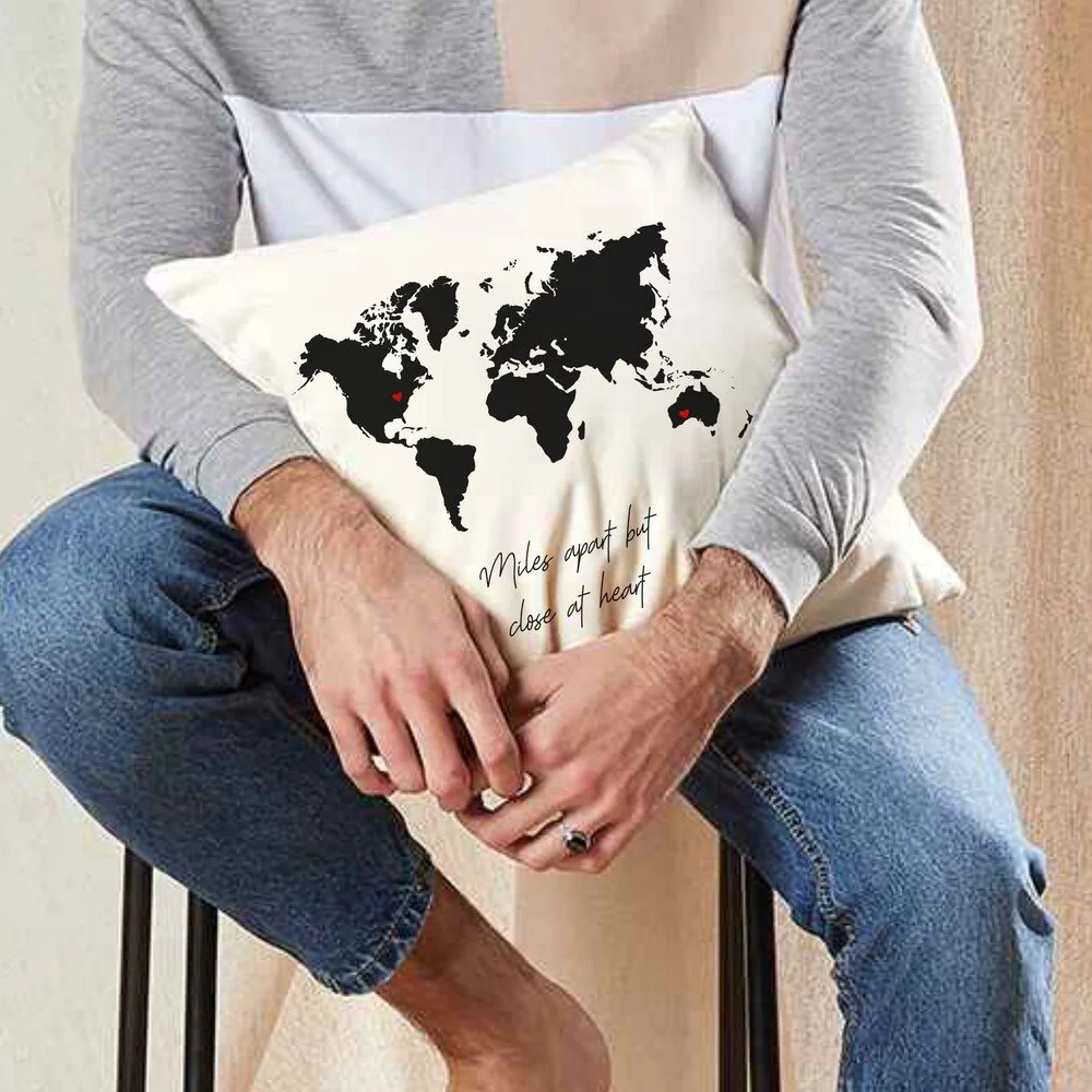 International: Miles Apart Cushion Cover