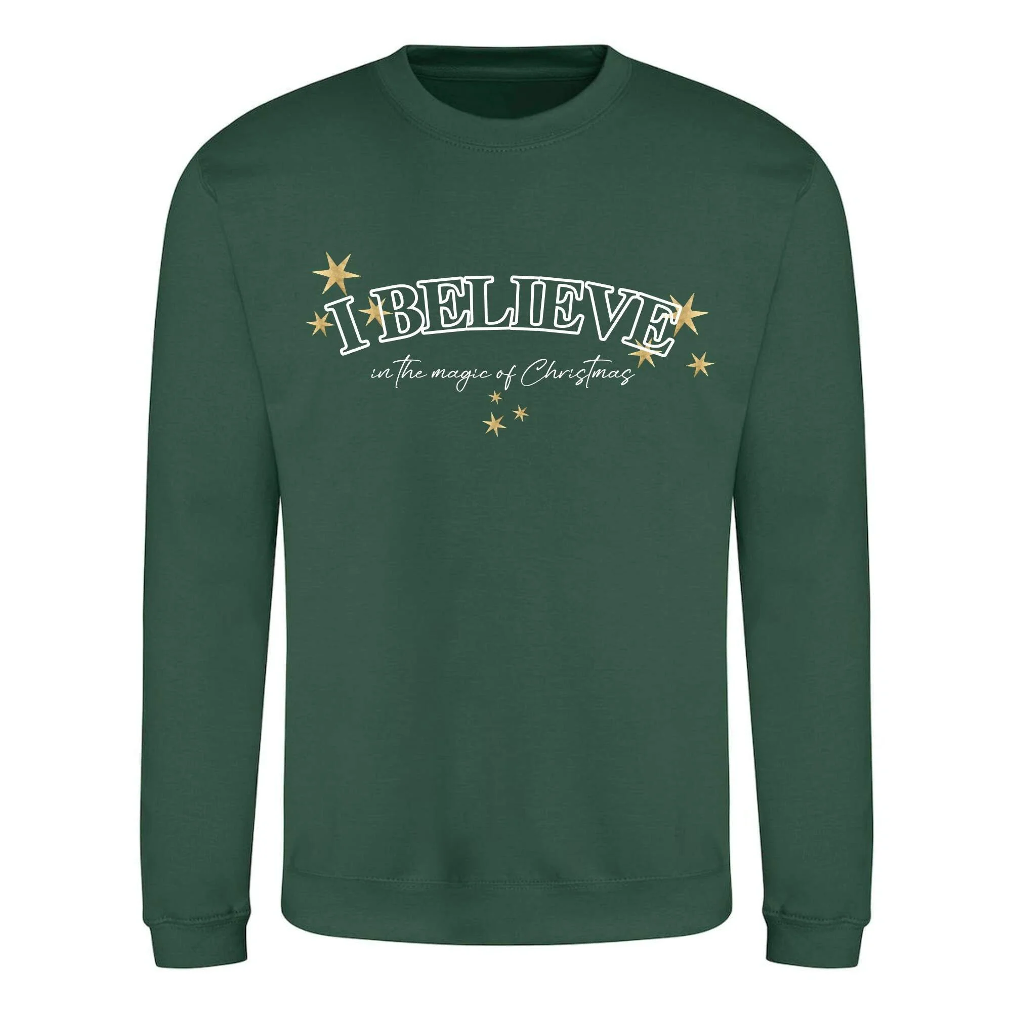 I Believe Green Christmas Jumper.jpg