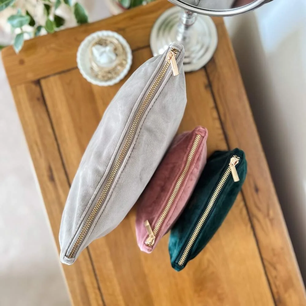 Velvet Makeup Bag — Lone Owl Studio